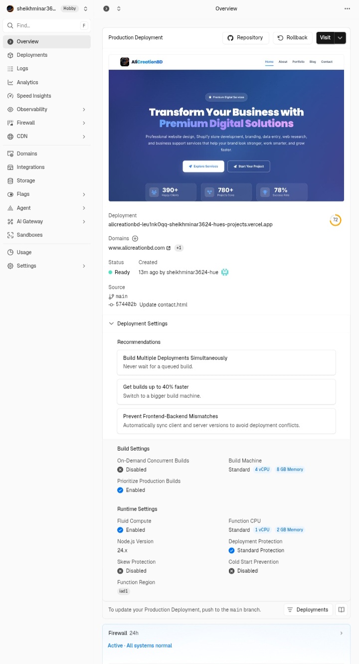 Business Website Project
